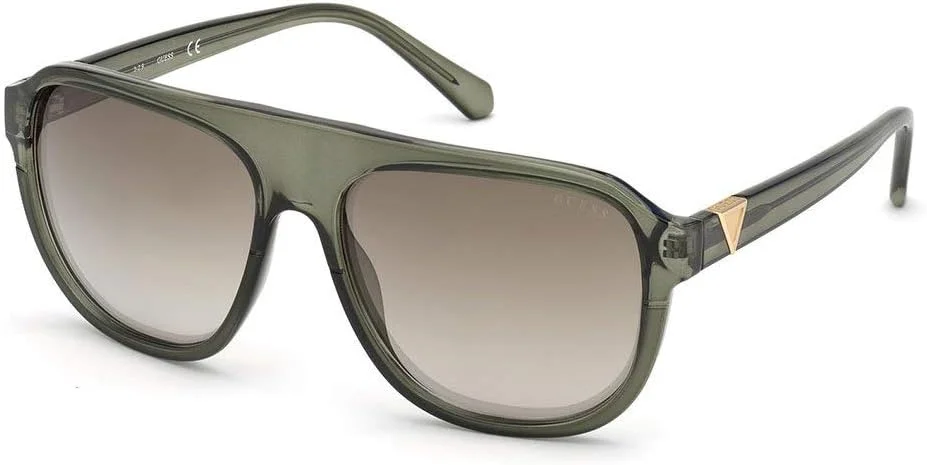 عینک آفتابی زنانه گس مدل gu698093q، رنگ: سبز روشن براق/آینه ای سبز، سایز: 60