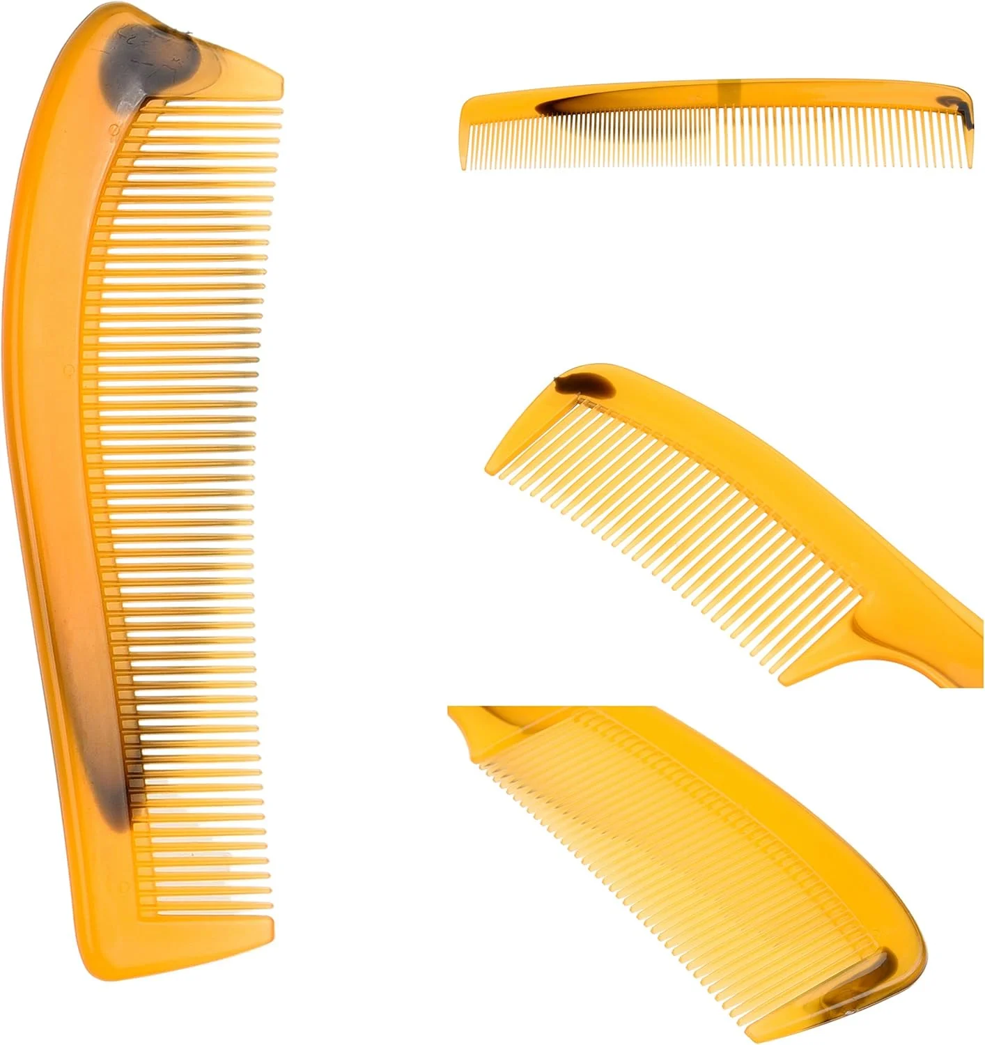 مجموعه شانه پلاستیکی 10 عددی Kare & Kind - دندانه ریز، درشت و پهن - شانه دم باریک، آرایشگری، چند منظوره، جیبی و پارویی - مناسب برای حالت دادن، آرایشگری، مرتب کردن و رنگ کردن مو - برای آقایان، خانم ها و تمام سنین