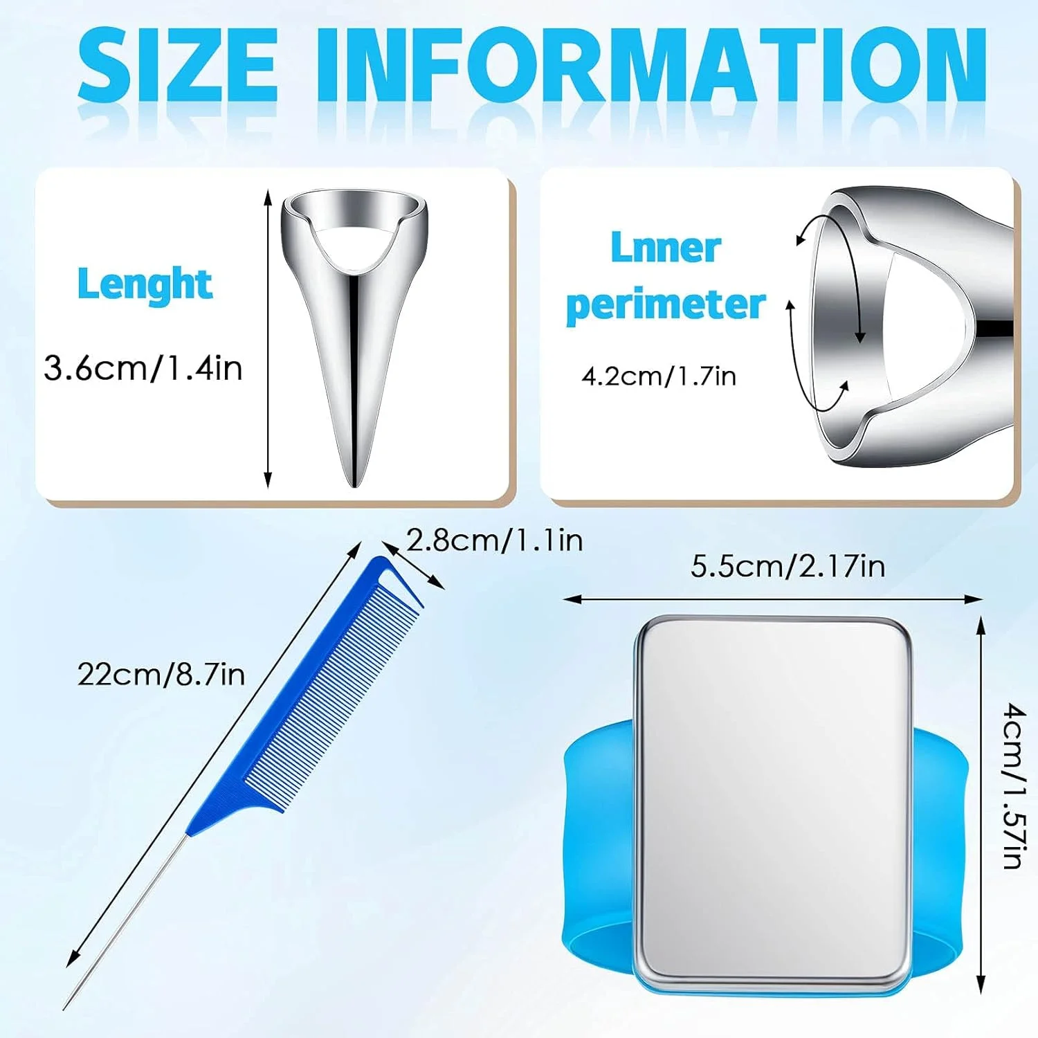 جی کیو تاپ 10 عدد حلقه جدا کننده مو، 3 عدد شانه بافتنی دم موشی فولادی برای جدا کردن و مچ بند مغناطیسی سوزنی ابزار انتخاب جدا کننده مو شانه های جدا کننده برای بافتن (شانه صورتی، حلقه جدا کننده مو نقره ای)