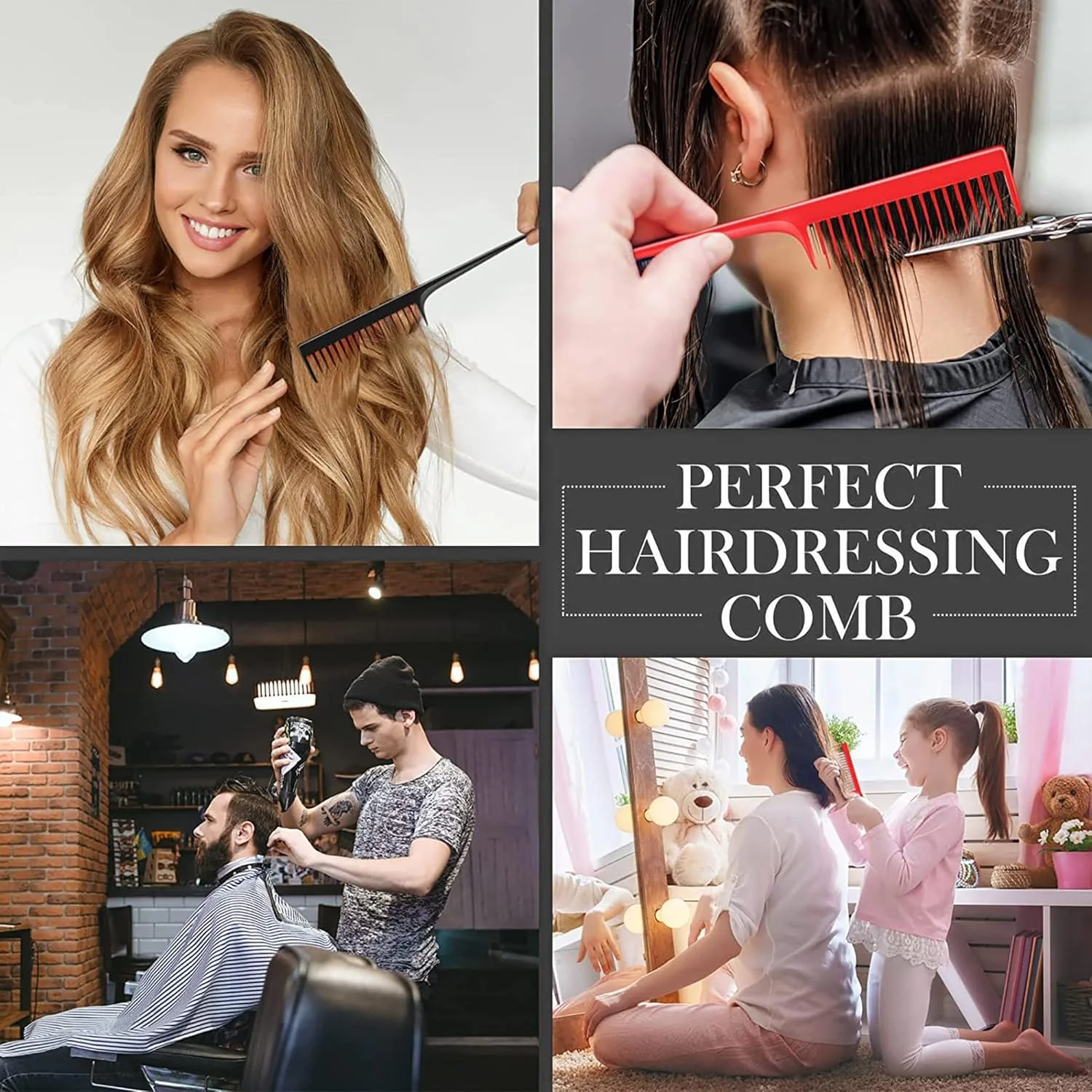 شانه پوش دهنده مو IRYNA، 2 عدد، برس پوش دهنده مو، شانه پوش سه تایی، شانه دم موشی مشکی و قرمز برای پوش دادن مو، حالت دادن به ریشه مو، حالت دادن به مو برای شب و حجم دادن به مو شانه پوش دهنده مو IRYNA، 2 عدد، برس پوش دهنده مو، شانه پوش سه تایی، شانه دم موشی مشکی و قرمز برای پوش دادن مو، حالت دادن به ریشه مو، حالت دادن به مو برای شب و حجم دادن به مو