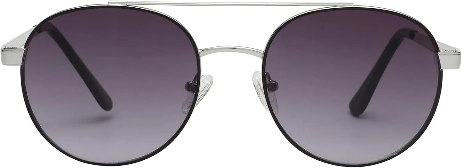 عینک آفتابی زنانه گس GF0367 10B 53 نقره ای، نقره ای، 53