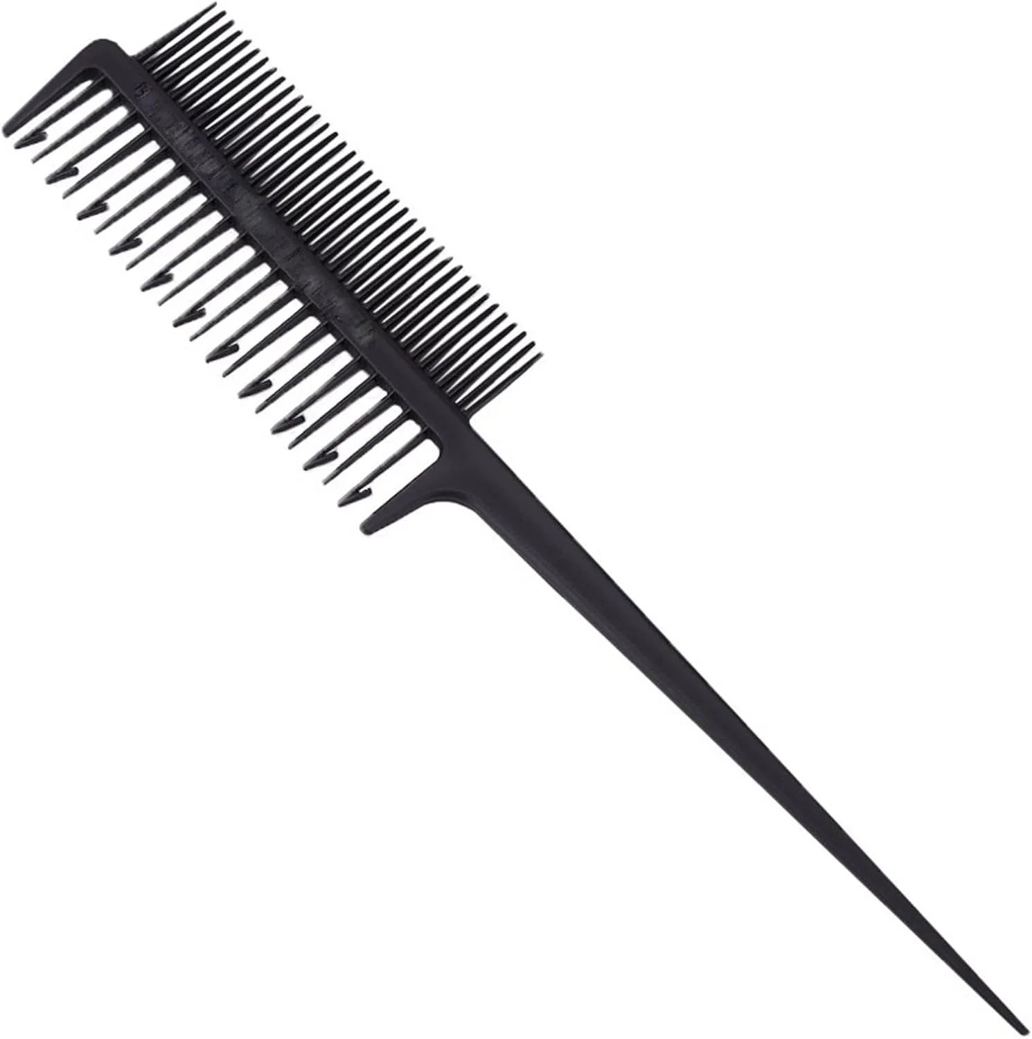 شانه مو هودور، 4 عدد برس هایلایت رنگ مو حرفه ای، شانه دم موشی دو طرفه، شانه آرایشگری، ابزار حالت دهی مو