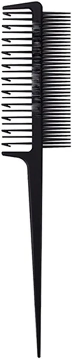 شانه مو هودور، 4 عدد برس هایلایت رنگ مو حرفه ای، شانه دم موشی دو طرفه، شانه آرایشگری، ابزار حالت دهی مو