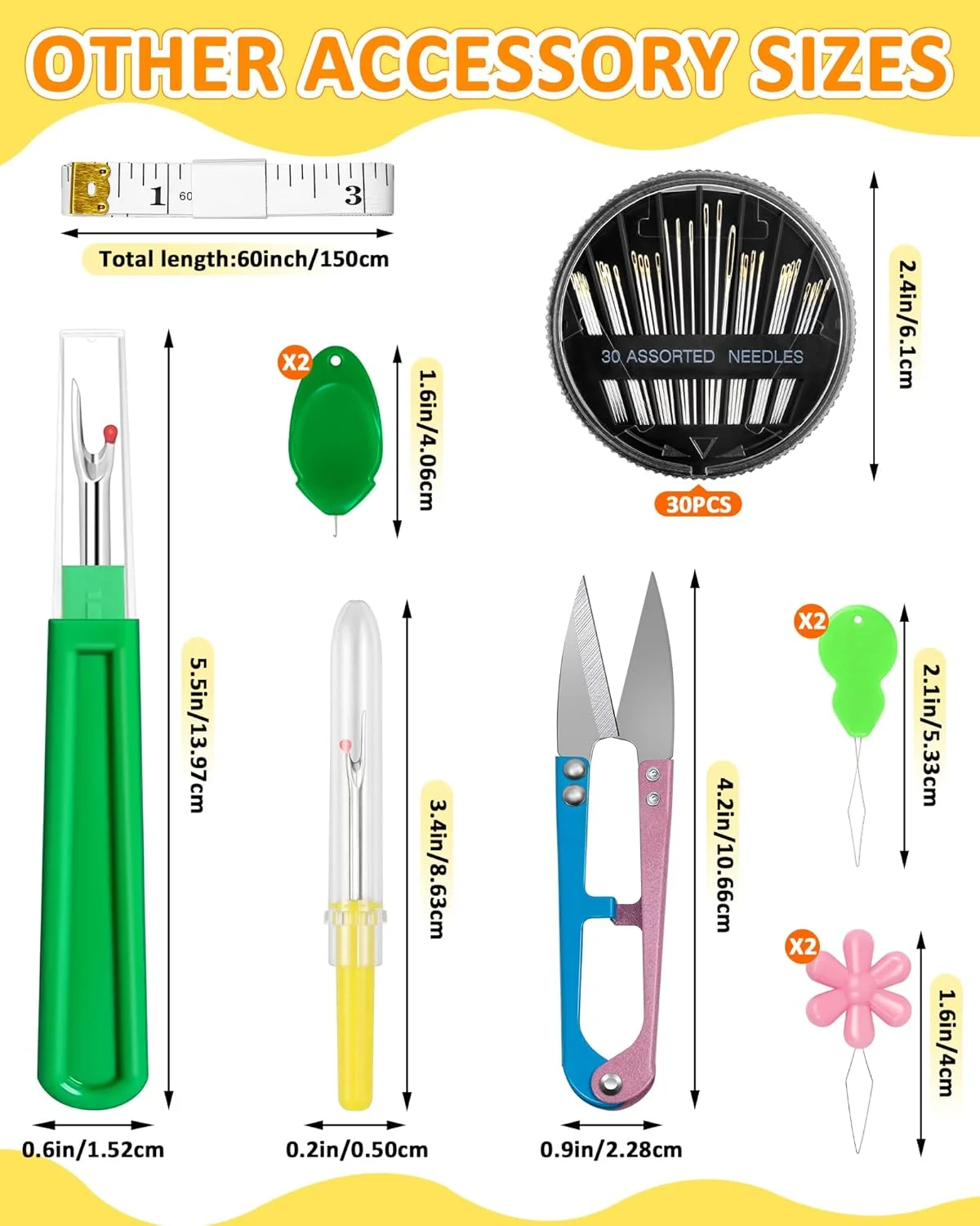 مجموعه انگشتانه خیاطی FIVEIZERO – انگشتانه های خیاطی برای دوخت دستی، محافظ انگشت فلزی، حلقه انگشتانه برای لحاف دوزی، شامل سوزن نخ کن، سوزن های گلدوزی، بشکاف، متر خیاطی و قیچی نخ مجموعه انگشتانه خیاطی FIVEIZERO – انگشتانه های خیاطی برای دوخت دستی، محافظ انگشت فلزی، حلقه انگشتانه برای لحاف دوزی، شامل سوزن نخ کن، سوزن های گلدوزی، بشکاف، متر خیاطی و قیچی نخ