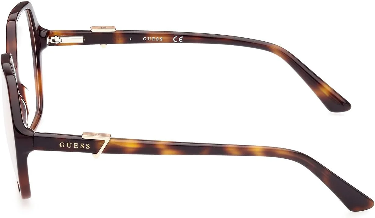 عینک طبی زنانه گس، مدل GU2875، طرح هندسی، سبک فشن (هاوانا بلوند، لنز دمو)