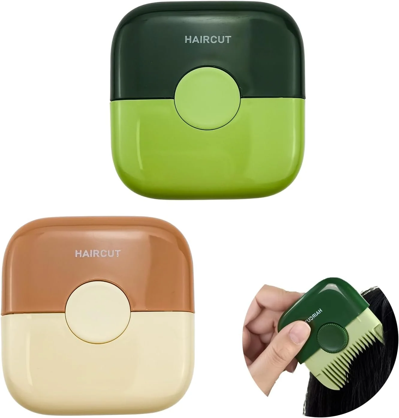 موخوره گیر مو، 2 عدد موزن 2 در 1، شانه برش موی تیز، شانه اصلاح موی دو لبه، شانه قیچی موی دو طرفه، طراحی ضد گرد و غبار برای جمع آوری موهای شکسته و کوتاه کردن