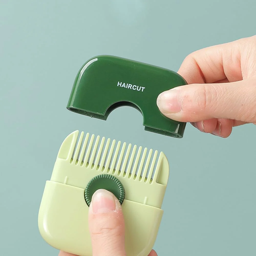 موخوره گیر مو، 2 عدد موزن 2 در 1، شانه برش موی تیز، شانه اصلاح موی دو لبه، شانه قیچی موی دو طرفه، طراحی ضد گرد و غبار برای جمع آوری موهای شکسته و کوتاه کردن