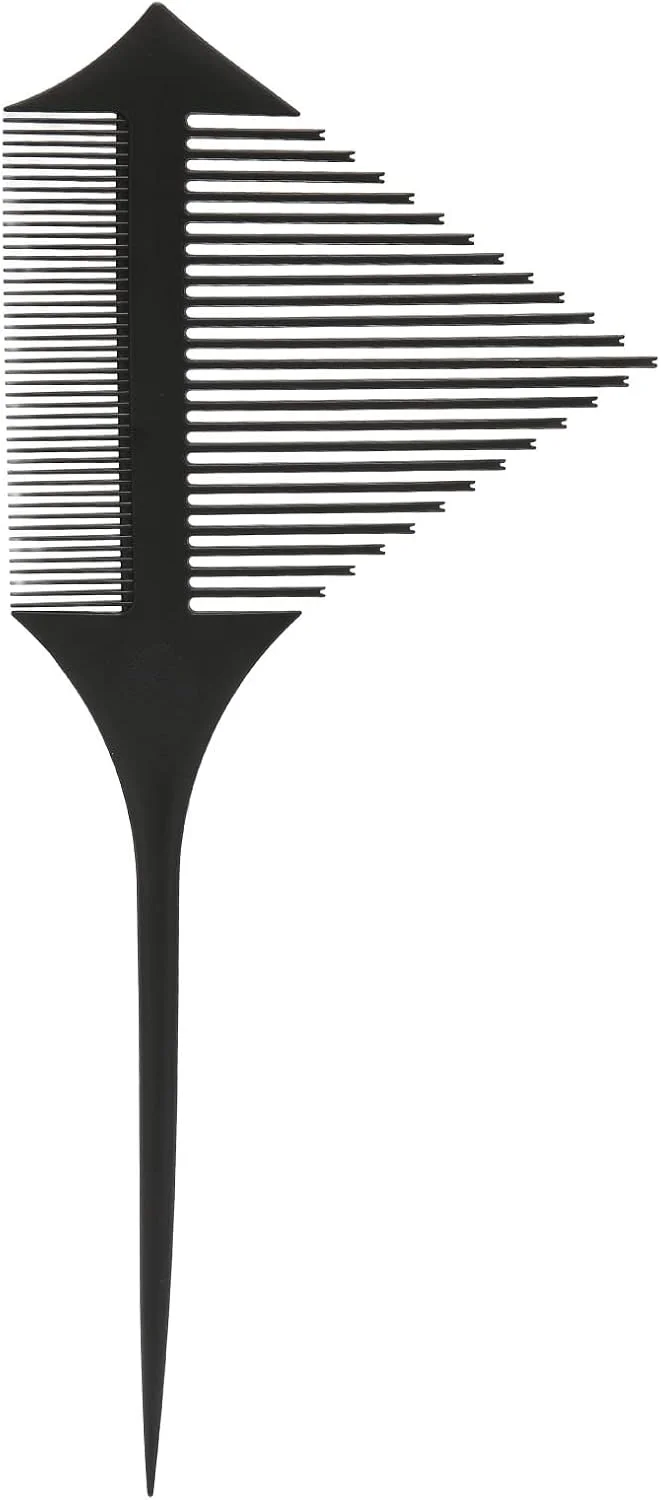 شانه رنگ مو، شانه هایلایت، شانه رنگ مو برای سالن خانگی، ابزار حالت دهی شانه دم موشی برای رنگ آمیزی مو، بافت مو و فویل