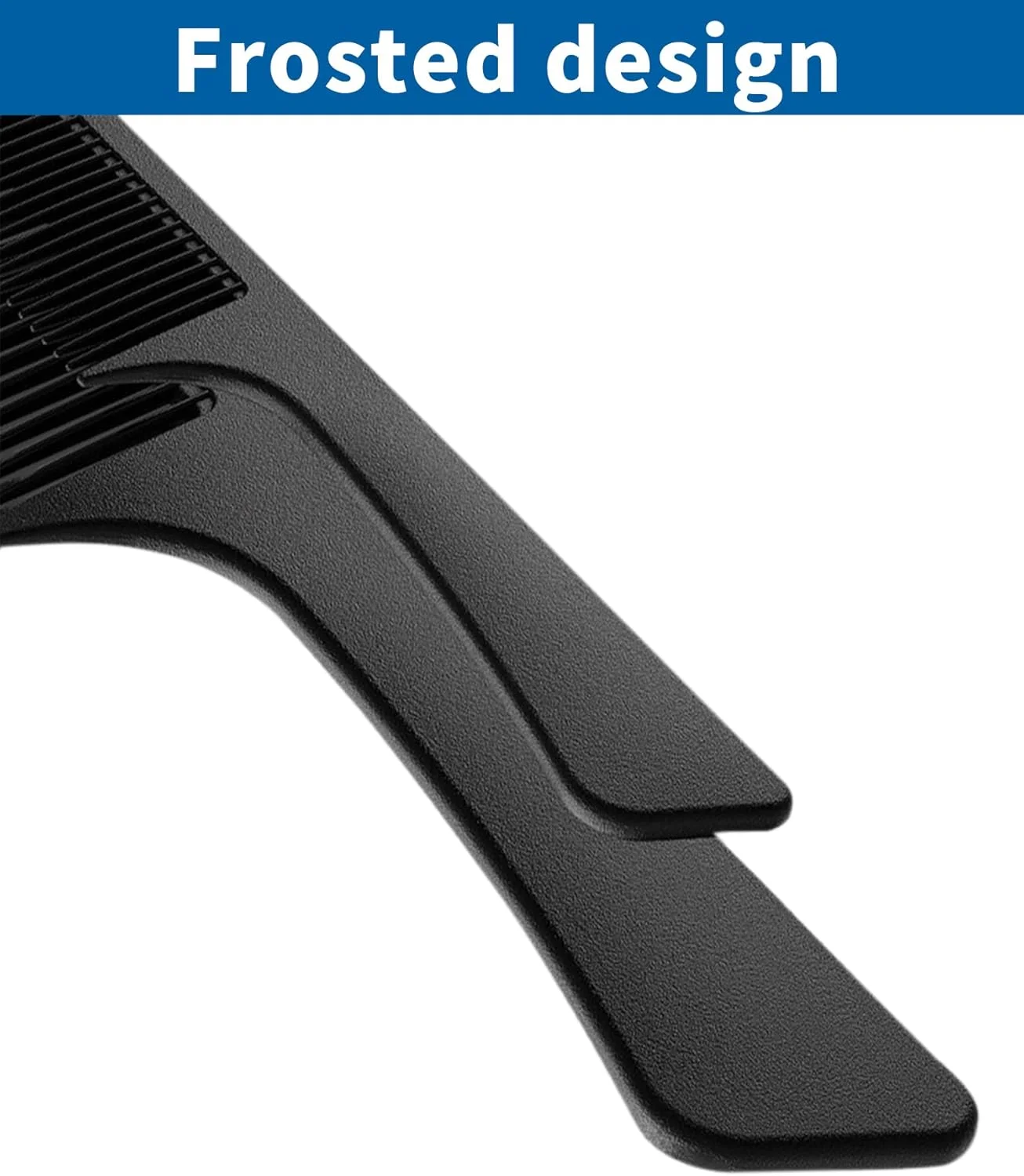 مجموعه شانه مو 3 تکه Guokoo - کیت حرفه ای آرایشگری - شانه دندانه ریز و پهن، شانه دم موشی، شانه مو فرفری، شانه های مقاوم در برابر حرارت برای زنان و مردان - مشکی