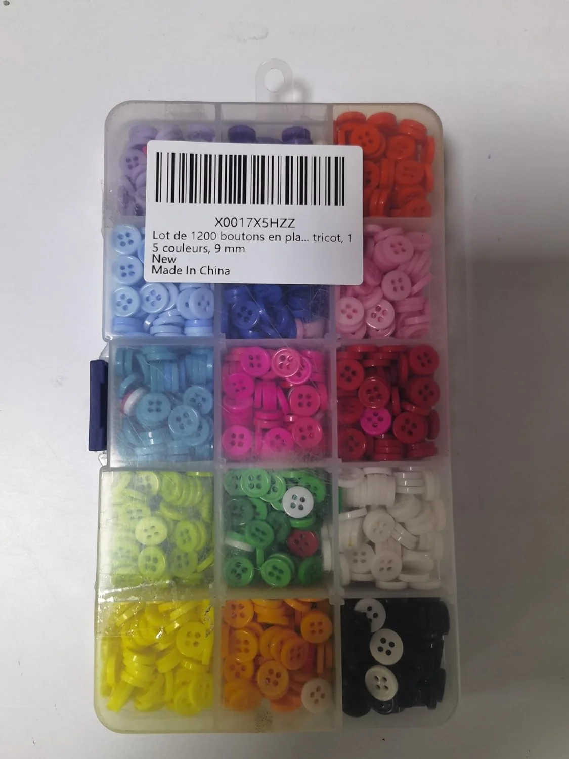 دکمه خیاطی رزینی LFBEST مدل Fishing Fun، بسته 1200 عددی، 15 رنگ، 9 میلی متر، دکمه چهار سوراخه برای DIY، کاردستی، خیاطی و بافندگی دکمه خیاطی رزینی LFBEST مدل Fishing Fun، بسته 1200 عددی، 15 رنگ، 9 میلی متر، دکمه چهار سوراخه برای DIY، کاردستی، خیاطی و بافندگی