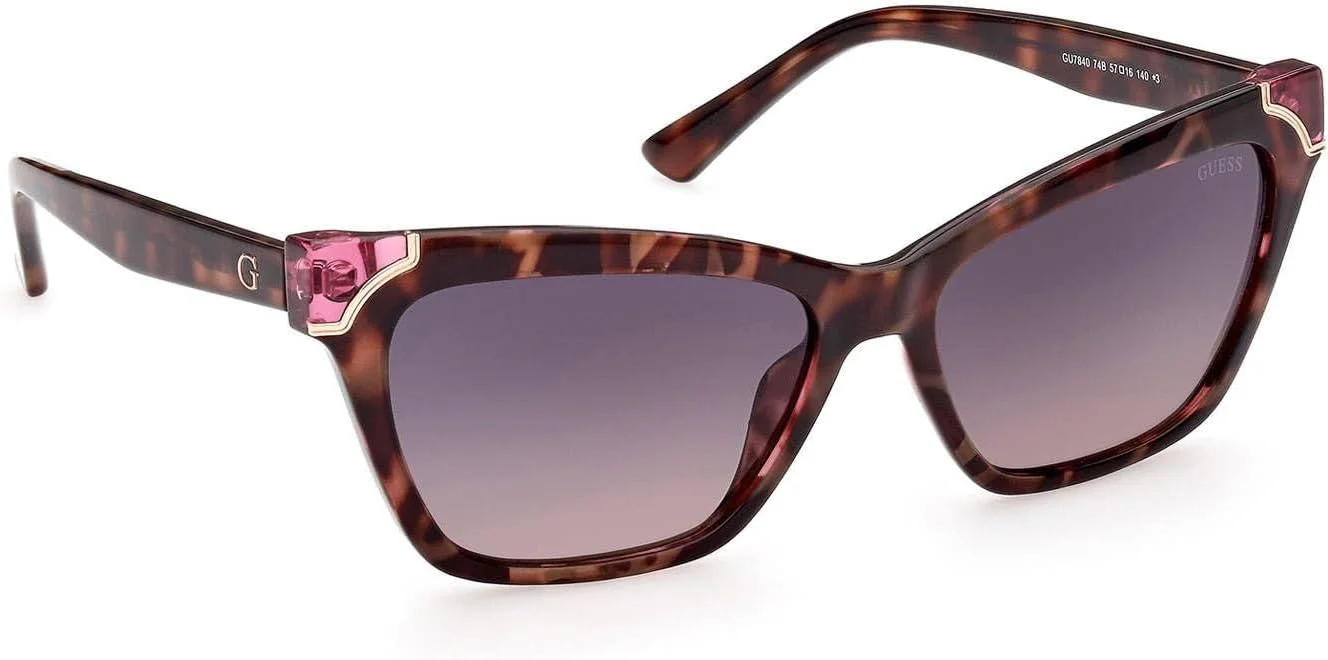 عینک آفتابی زنانه GUESS مدل GU784074B57 FE با محافظت در برابر اشعه UV، صورتی، 57 میلی متر