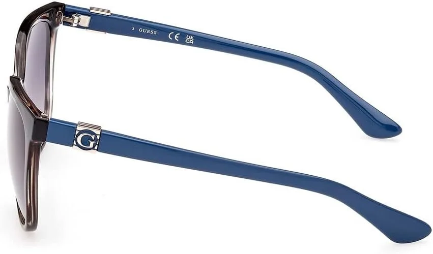 عینک آفتابی زنانه گس GU786492B58 با فریم گرد و کامل، عرض عدسی 58 میلی متر، آبی/متفرقه/دودی گرادیان