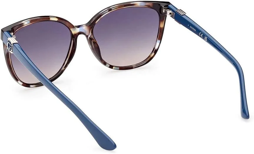 عینک آفتابی زنانه گس GU786492B58 با فریم گرد و کامل، عرض عدسی 58 میلی متر، آبی/متفرقه/دودی گرادیان