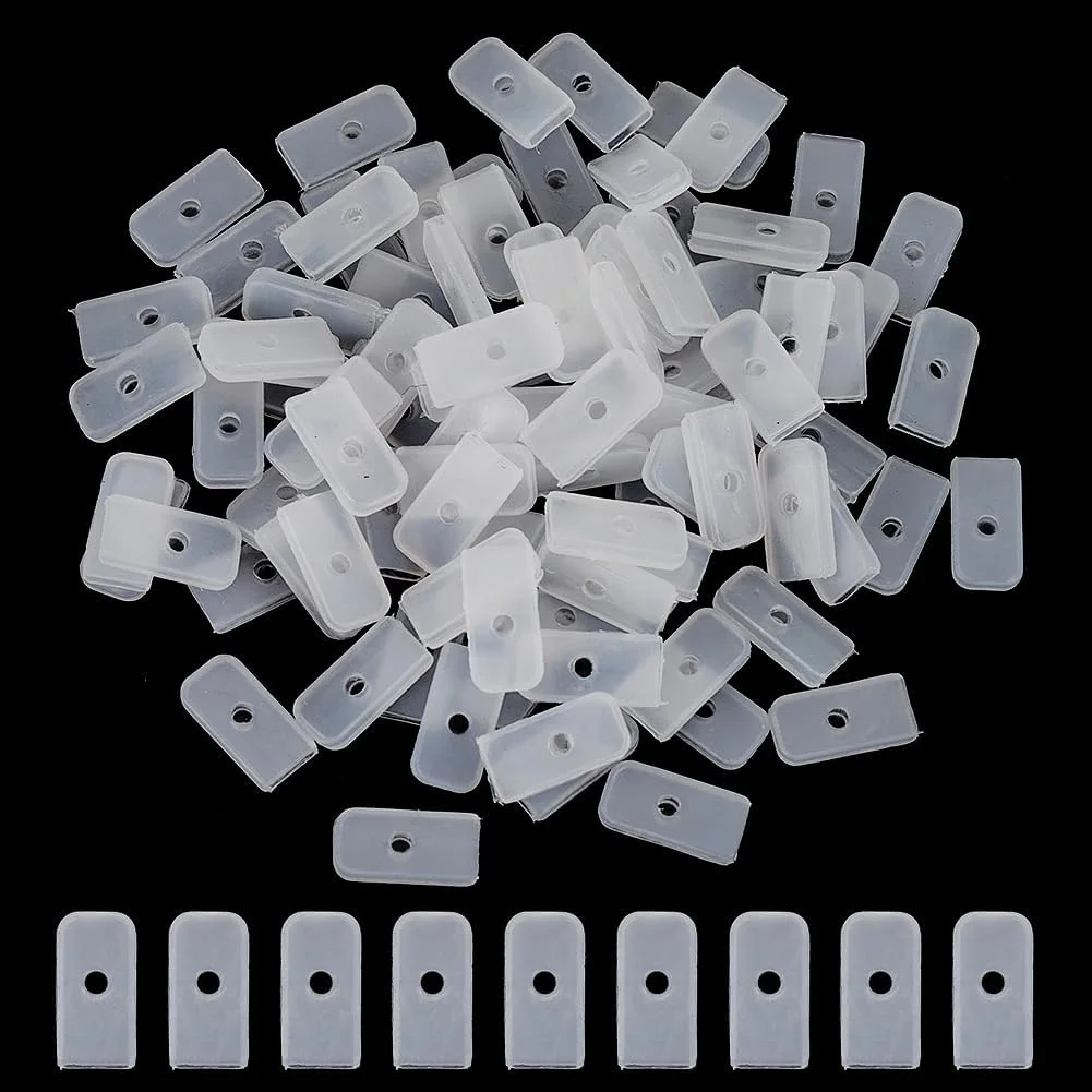 FINGERINSPIRE بسته 160 عددی درپوش سیلیکونی برای میله های پلی استر ریجیلن برای خیاطی سفید 7 میلی متر برای یقه کرست میله های مارپیچ شاخه های سیلیکونی برای لباس های زیر پوشش درپوش