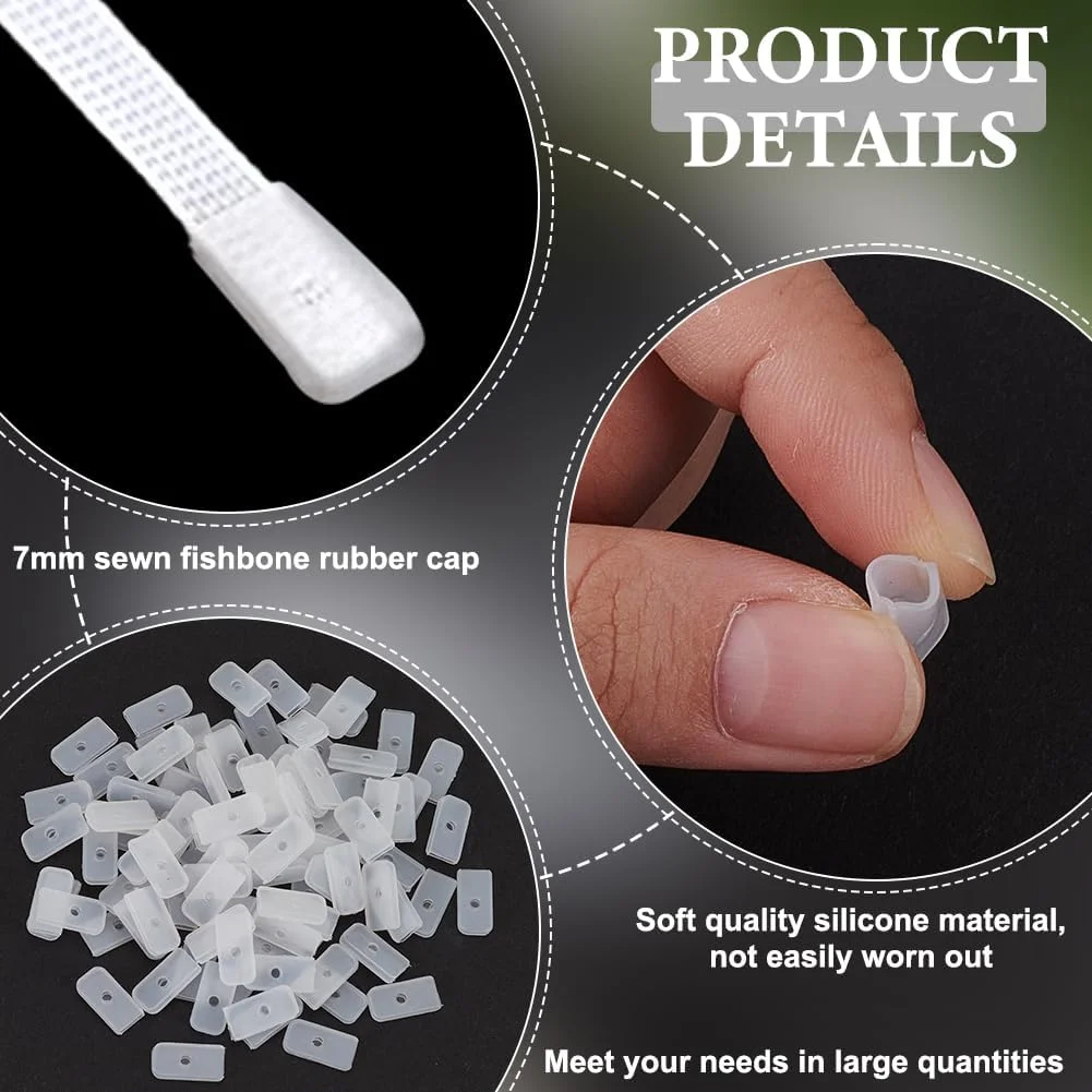 FINGERINSPIRE بسته 160 عددی درپوش سیلیکونی برای میله های پلی استر ریجیلن برای خیاطی سفید 7 میلی متر برای یقه کرست میله های مارپیچ شاخه های سیلیکونی برای لباس های زیر پوشش درپوش FINGERINSPIRE بسته 160 عددی درپوش سیلیکونی برای میله های پلی استر ریجیلن برای خیاطی سفید 7 میلی متر برای یقه کرست میله های مارپیچ شاخه های سیلیکونی برای لباس های زیر پوشش درپوش