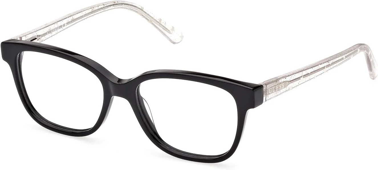 عینک طبی مربعی شکل پلاستیکی گس GU922500147 مناسب برای آقایان و بانوان، سایز عدسی 47 میلی متر، مشکی براق