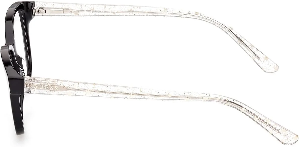 عینک طبی مربعی شکل پلاستیکی گس GU922500147 مناسب برای آقایان و بانوان، سایز عدسی 47 میلی متر، مشکی براق