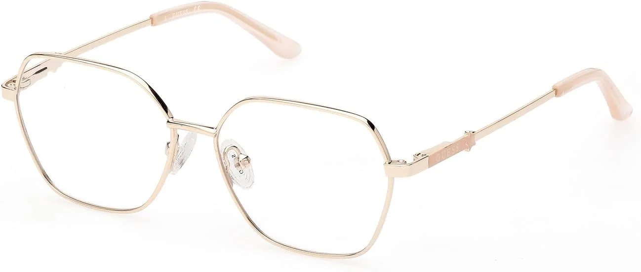 عینک طبی زنانه گس GU922303247 با فریم فلزی مربعی، فریم کامل، سایز عدسی 47 میلی متر، طلایی کم رنگ