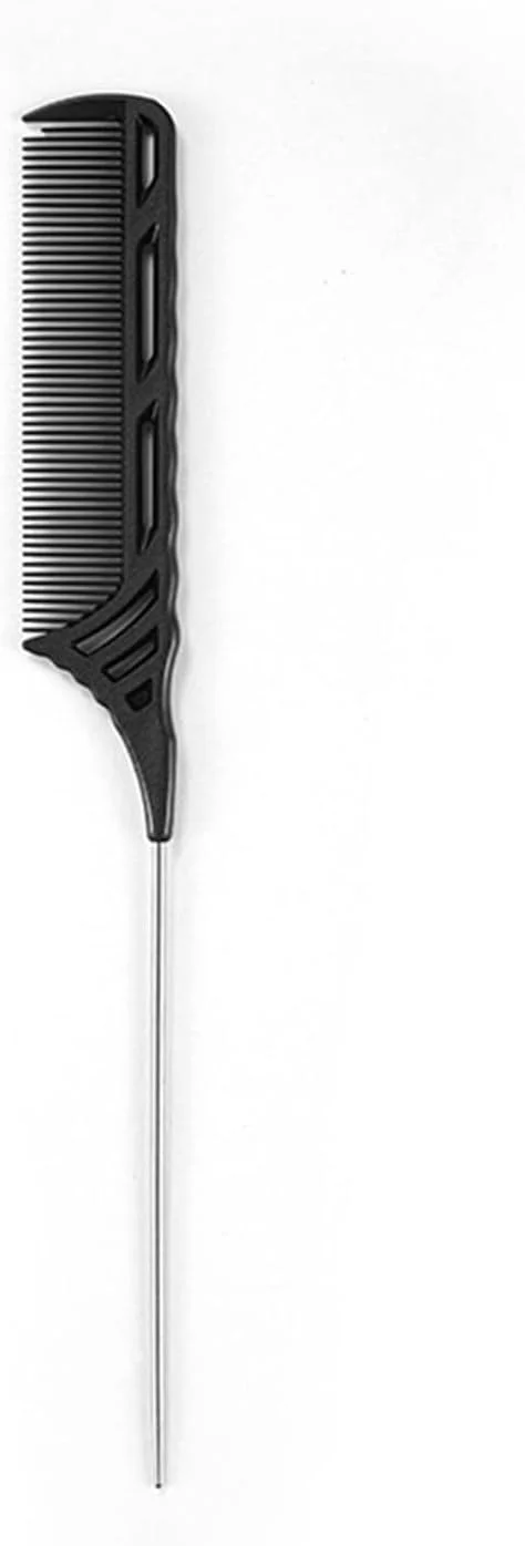 شانه دم باریک Fawoonu، ایرووامی 1 عدد شانه دم موشی حرفه ای 8.9 اینچی، شانه دم موشی استیل ضد زنگ، شانه پوش دهنده مقاوم در برابر حرارت و الکتریسیته ساکن، شانه دم باریک سبک وزن برای انواع مو