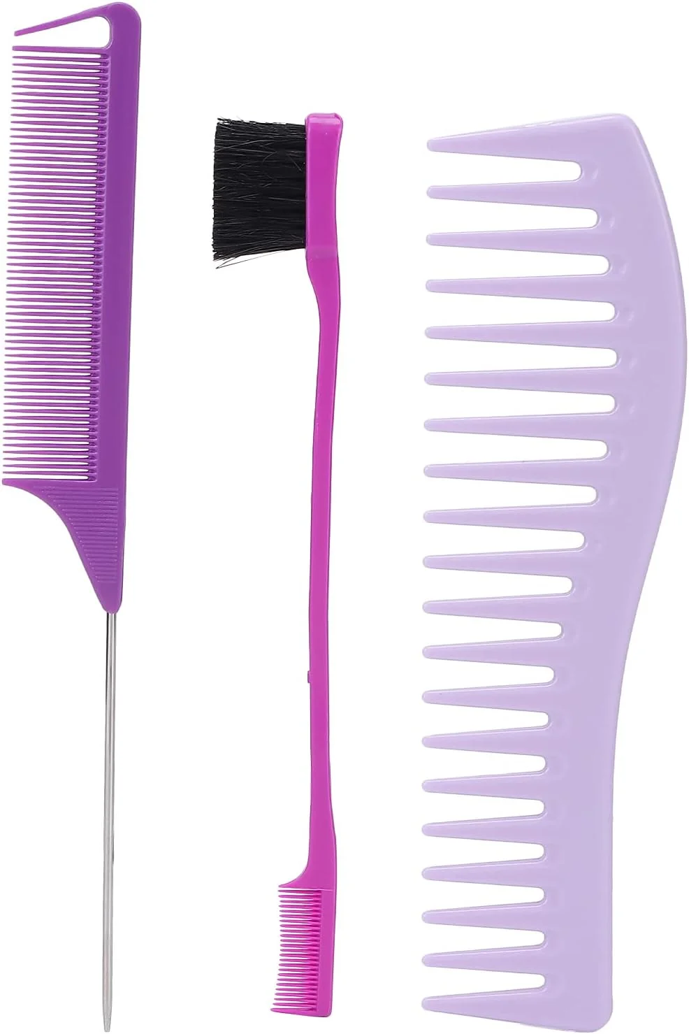 ست شانه دم موشی DIMU، طراحی ارگونومیک با گریپ بهتر، کاربردهای گسترده، استفاده و حمل آسان، ست شانه ایمن با اندازه مناسب برای صاف کردن و حالت دادن به مو