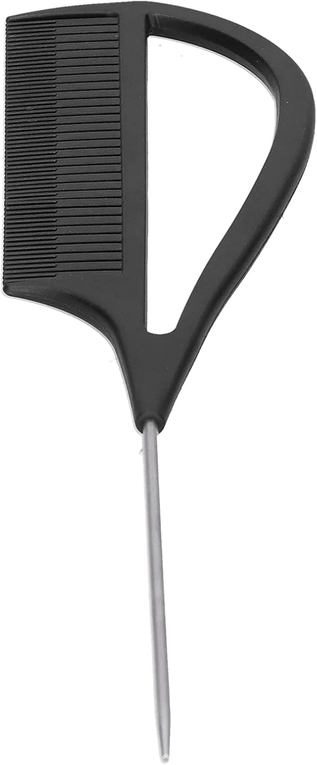 شانه‌های حالت دهنده مو Depisuta Barber، شانه دم باریک دستی با دستگیره راحت برای استفاده خانگی و سالن آرایش (مشکی)