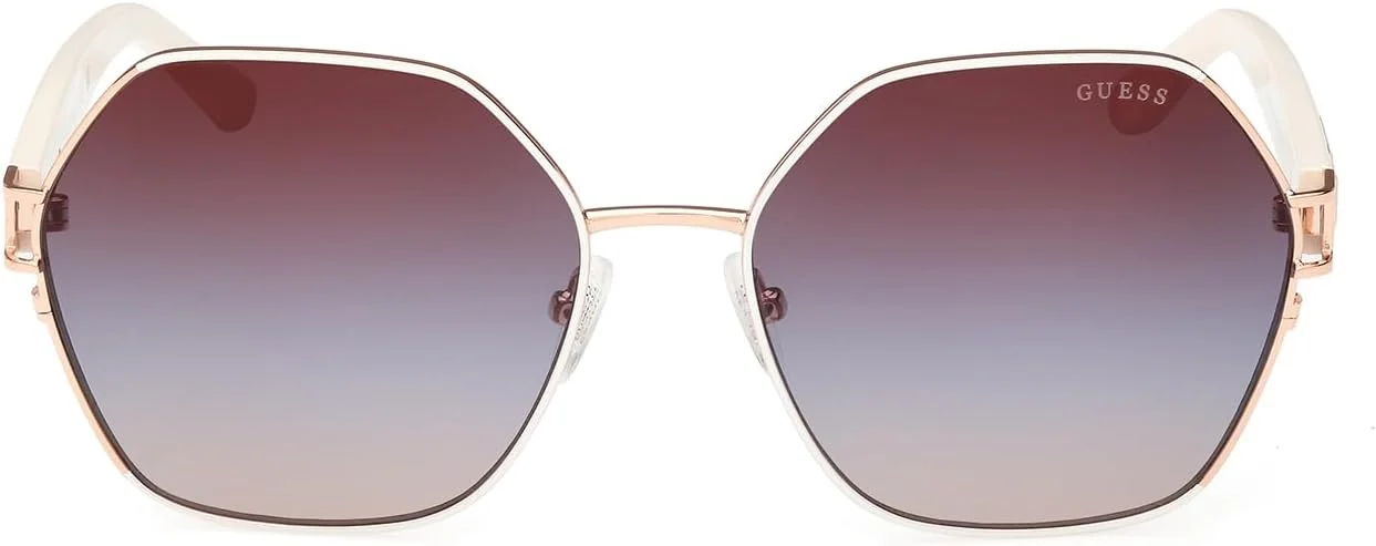 عینک آفتابی زنانه گس مدل GU791325W59، فریم کامل هندسی با محافظت UV