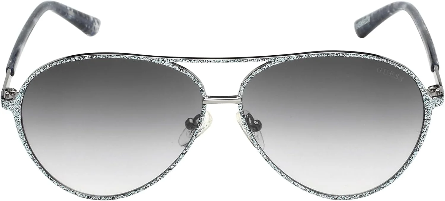 عینک آفتابی زنانه خلبانی градиент GUESS - (GU7847 20B 60 S |60| لنز خاکستری)