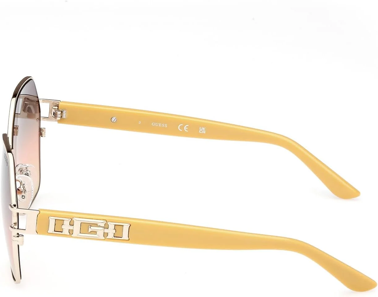 عینک آفتابی زنانه گس مدل GU791333F59، فریم کامل، هندسی و محافظت در برابر اشعه UV