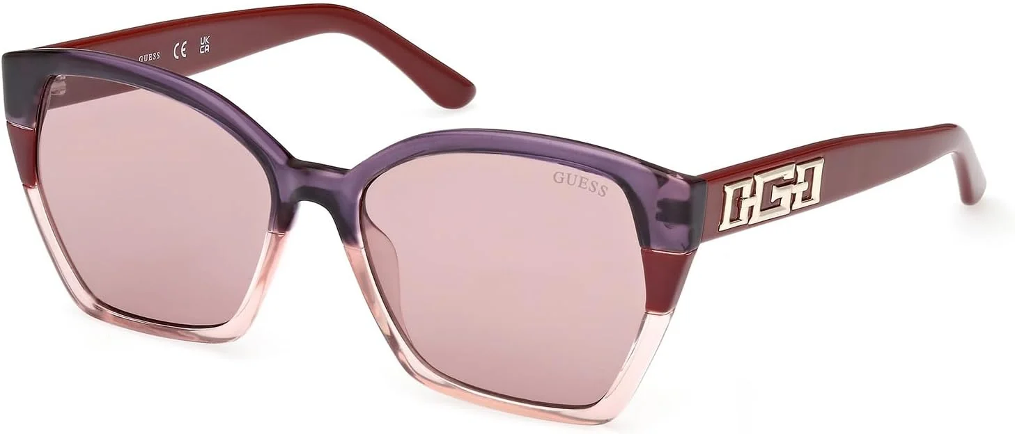 عینک آفتابی زنانه گس مدل GU791271Y55 با فریم پروانه ای و محافظت کامل در برابر اشعه UV