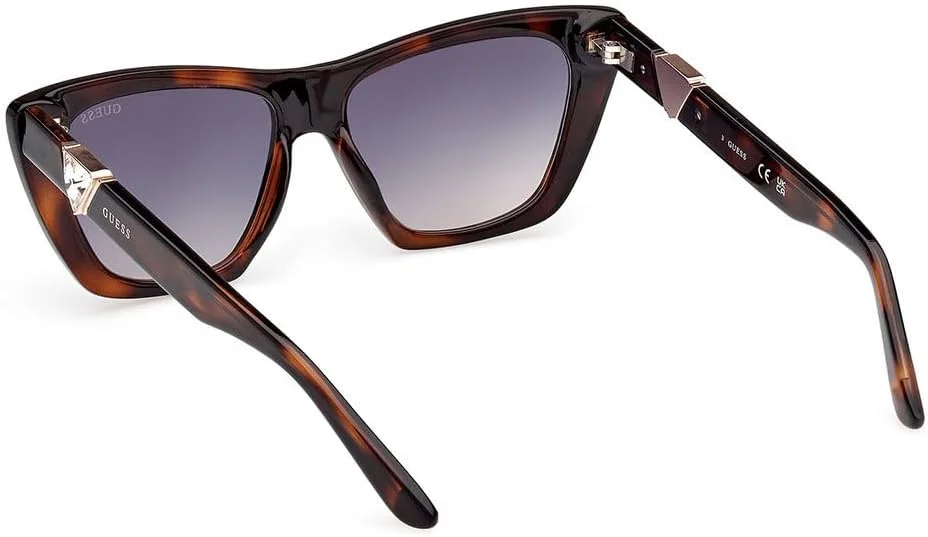 عینک آفتابی زنانه مستطیلی با فریم کامل GUESS مدل GU0013952B53 با محافظت در برابر اشعه ماوراء بنفش