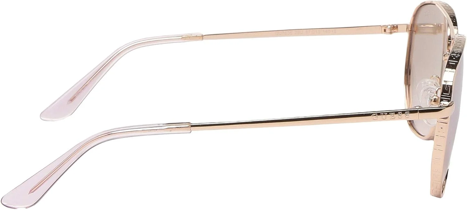 عینک آفتابی زنانه GUESS مدل GU7635 با فریم فلزی دو پل و محافظت 100% در برابر اشعه ماوراء بنفش