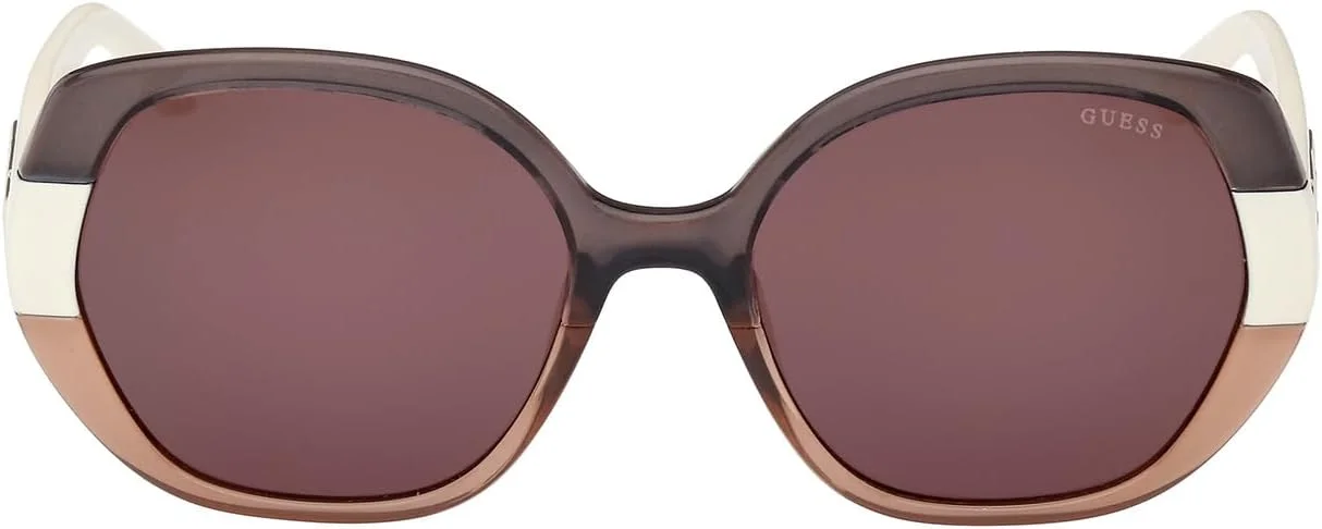 عینک آفتابی زنانه گس مدل GU791120Y55 با فریم کامل هندسی و محافظت در برابر اشعه UV