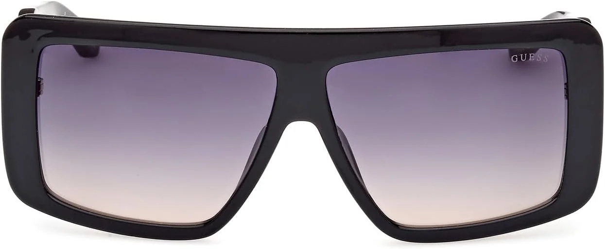 عینک آفتابی زنانه GUESS مدل GU0010901B60، مشکی براق، 60 میلی‌متر
