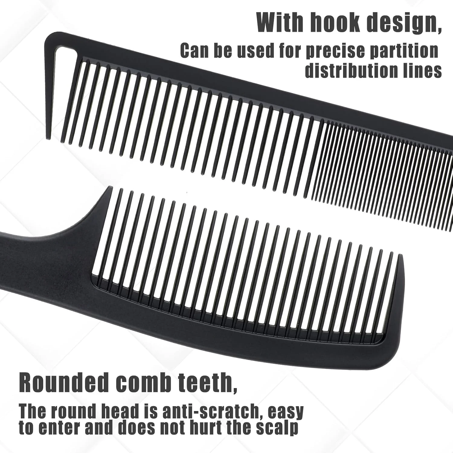 شانه حالت دهنده مو COMNICO، مجموعه 11 عددی شانه های حرفه ای حالت دهنده مو، شانه ضد الکتریسیته ساکن برای اصلاح مو، ابزار حالت دهی مو برای موهای فر مشکی طبیعی، مناسب برای انواع مو