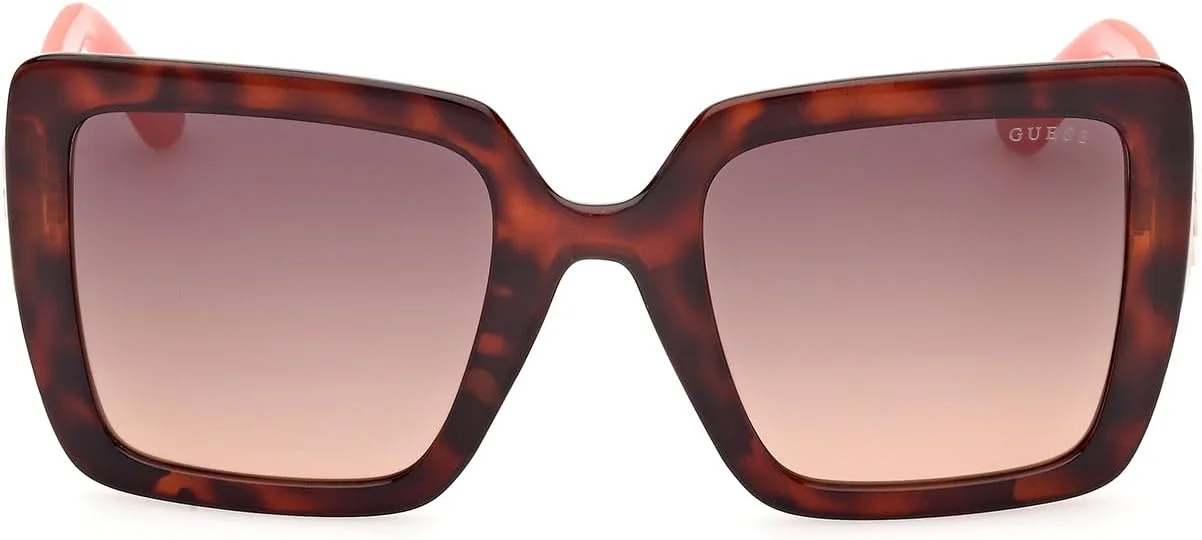 عینک آفتابی زنانه GUESS مدل GU0010352F52 با محافظت UV، هاوانای تیره، 52 میلی‌متر