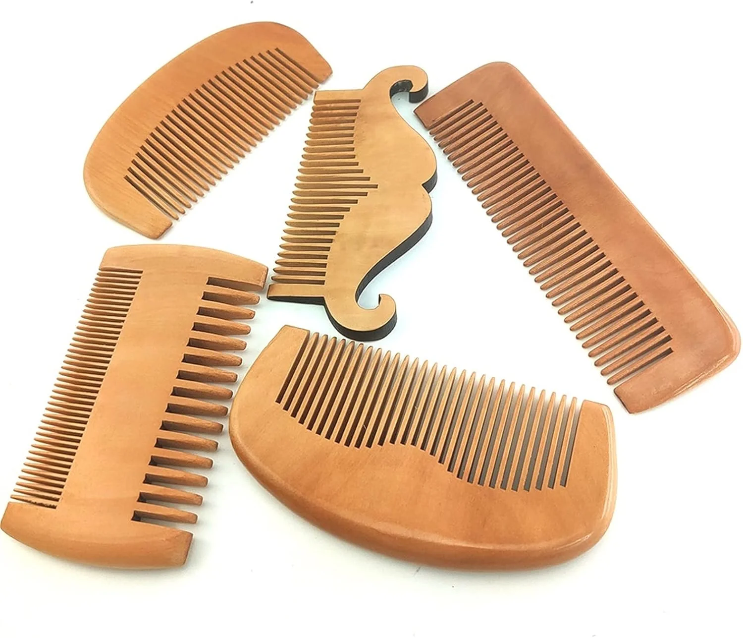 شانه چوبی قابل حمل، شانه مو، ابزار مراقبت از مو برای موی مردان و زنان، شانه آرایشگری (رنگ: A)