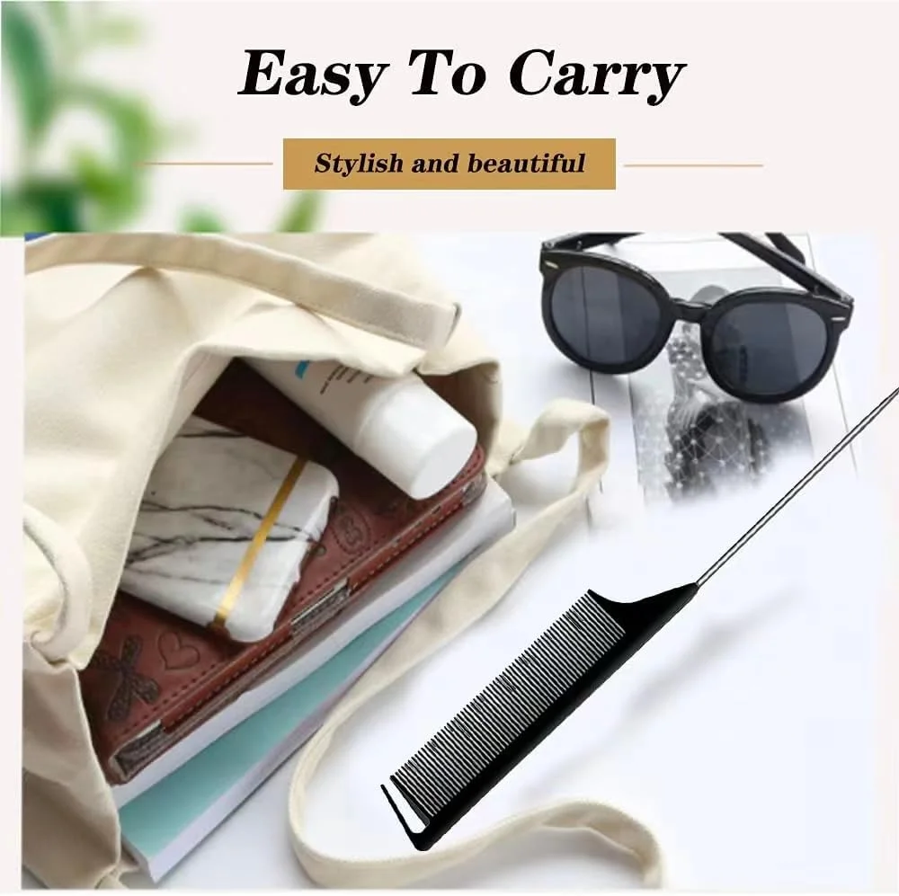 شانه پوش دهنده CCLKHY، شانه مو ضد الکتریسیته ساکن، شانه دسته سوزنی، شانه دم موشی، شانه اکستنشن، شانه ساقه ای، شانه مو، شانه جداکننده برای انواع مو