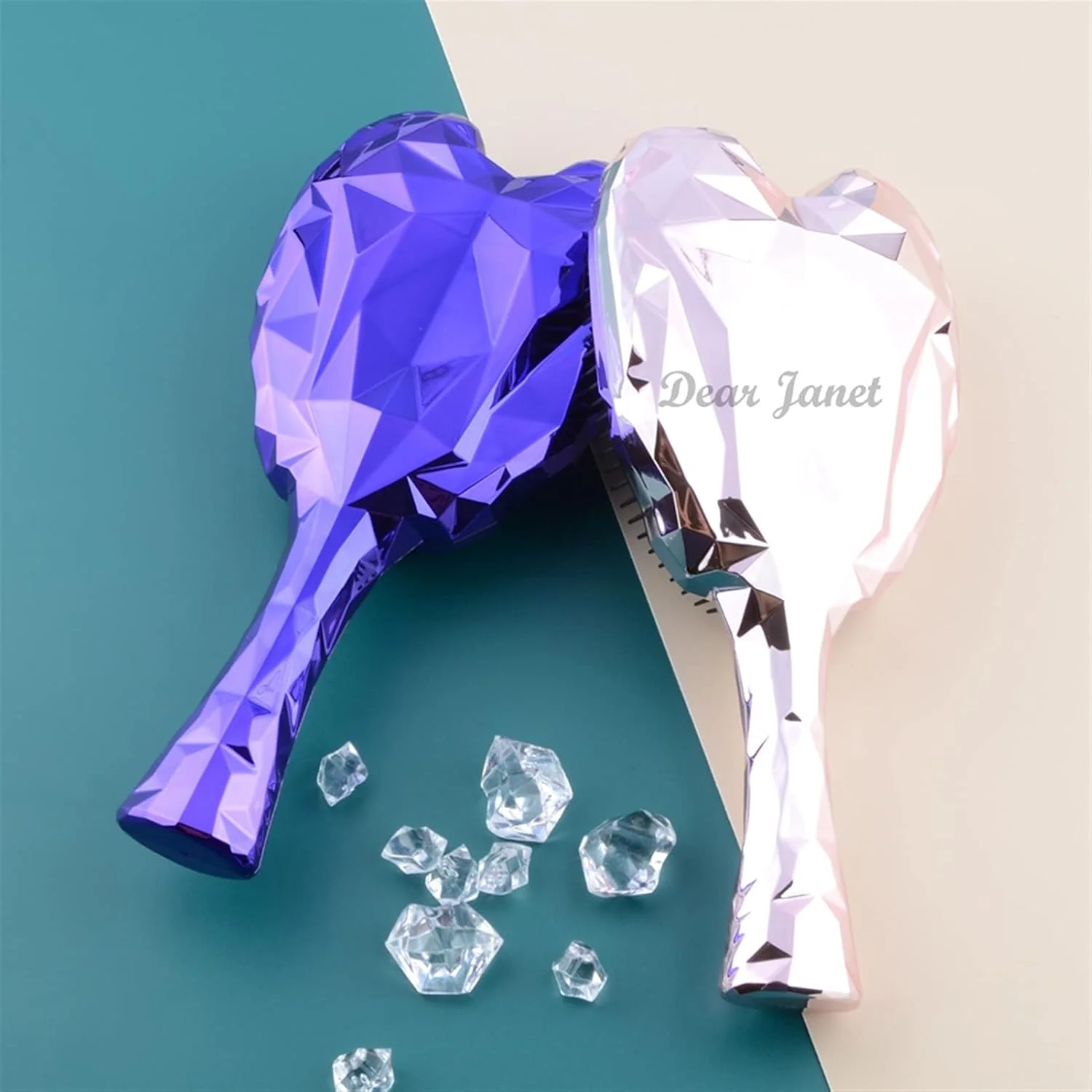 شانه 1 عدد برس مو شانه با دسته شانه جادویی شانه ماساژ ابزار صاف کننده مو شانه آرایشگری (رنگ: بنفش)