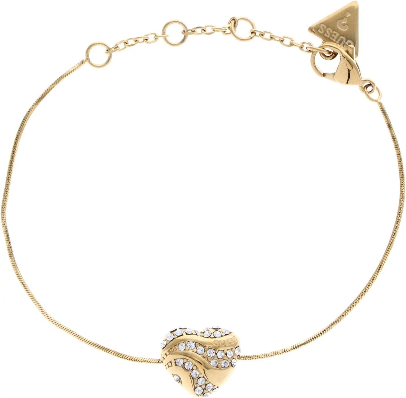 دستبند زنانه گس طرح قلب من، سایز تک، استیل ضد زنگ، کریستال