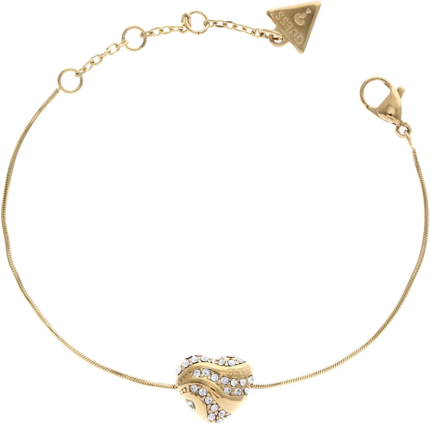 دستبند زنانه گس طرح قلب من، سایز تک، استیل ضد زنگ، کریستال