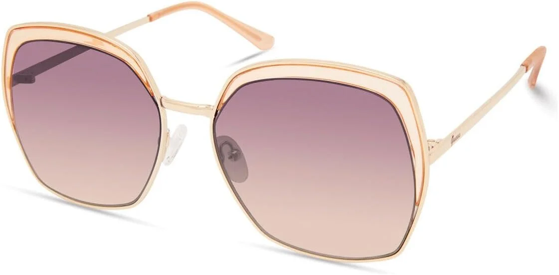 عینک آفتابی زنانه فلزی طلایی GUESS