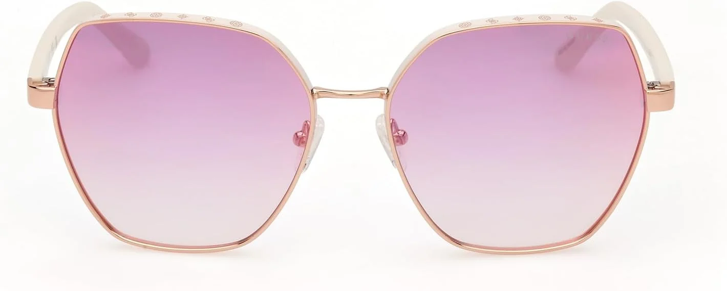 عینک آفتابی زنانه گس GU0010821Z60، فرم مربعی، سایز عدسی 60 میلی متر، طلایی