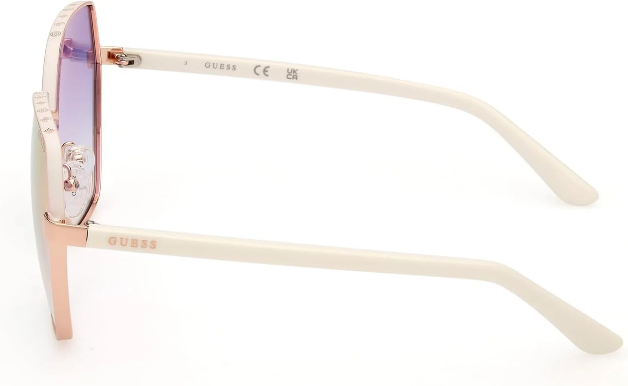 عینک آفتابی زنانه گس GU0010821Z60، فرم مربعی، سایز عدسی 60 میلی متر، طلایی