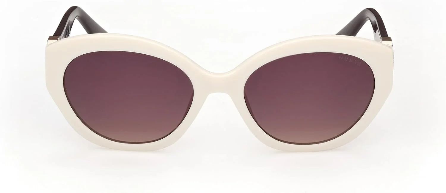 عینک آفتابی زنانه گس GU0010421B56 با فریم گرد، سایز لنز 56 میلی متر، سفید