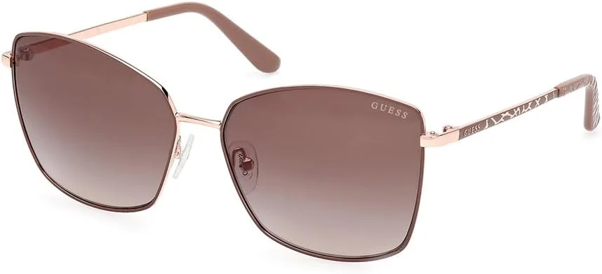 عینک آفتابی زنانه گس GU0014958F59 بژ فلزی مربعی با محافظت UV