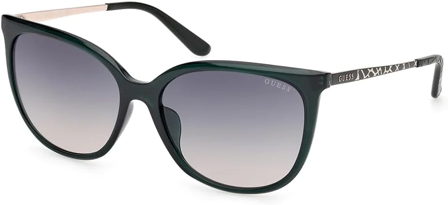 عینک آفتابی زنانه GUESS GU00150-H96P59 با فریم مربعی سبز رنگ و محافظت UV
