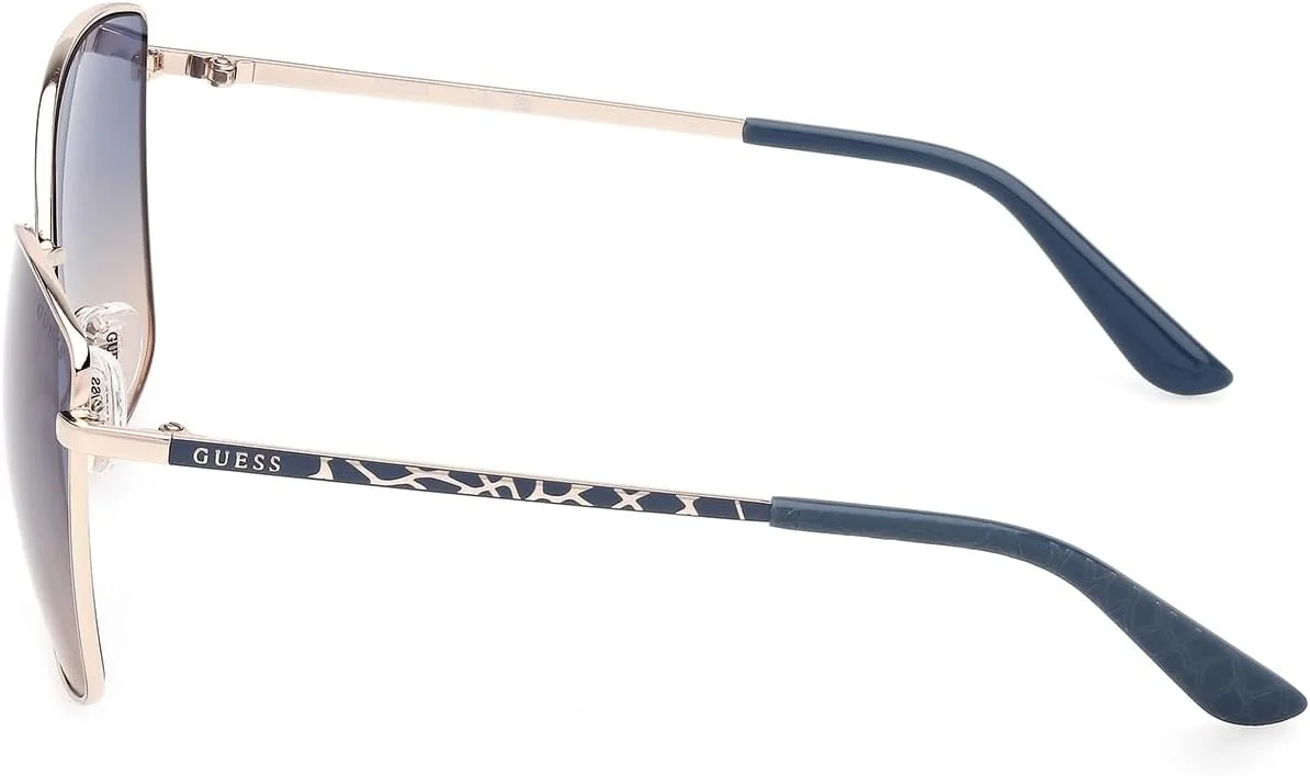 عینک آفتابی زنانه گس GU0014932W59 طلایی فلزی مربعی با محافظت UV