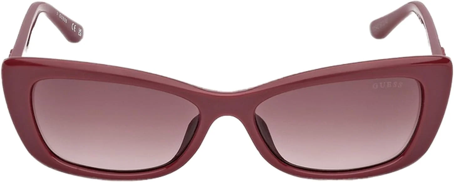 عینک آفتابی زنانه مستطیلی قرمز رنگ GUESS مدل GU00156-H69F55 با محافظت UV