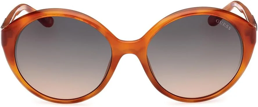 عینک آفتابی زنانه گس GU0015553P57 قهوه ای پلاستیکی بیضی شکل با محافظت UV