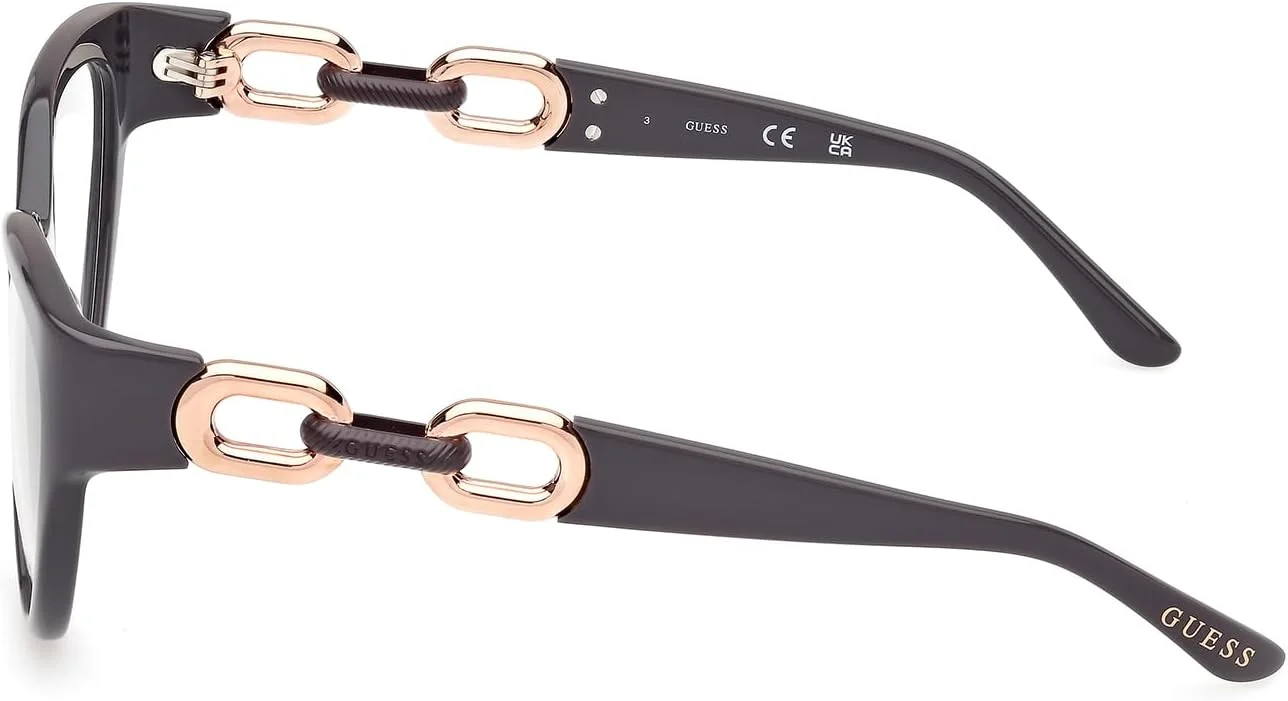 عینک زنانه خاکستری براق Guess مدل FRAME GU50182 سایز 55/17/140